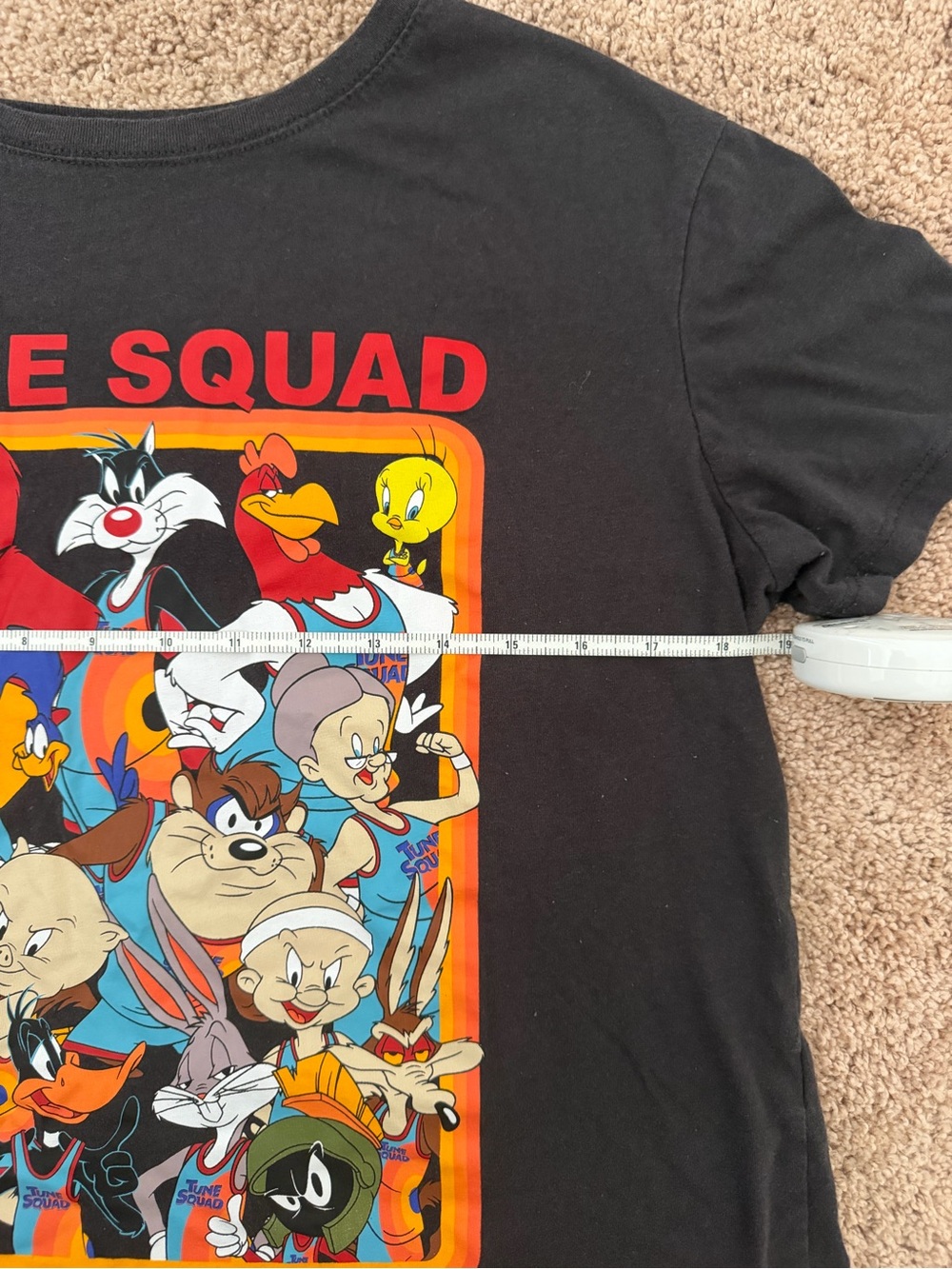 Space Jam A New Legacy Tune Squad Graphic T-Shirt Youth/Women's Size L Black - Picture 8 of 9